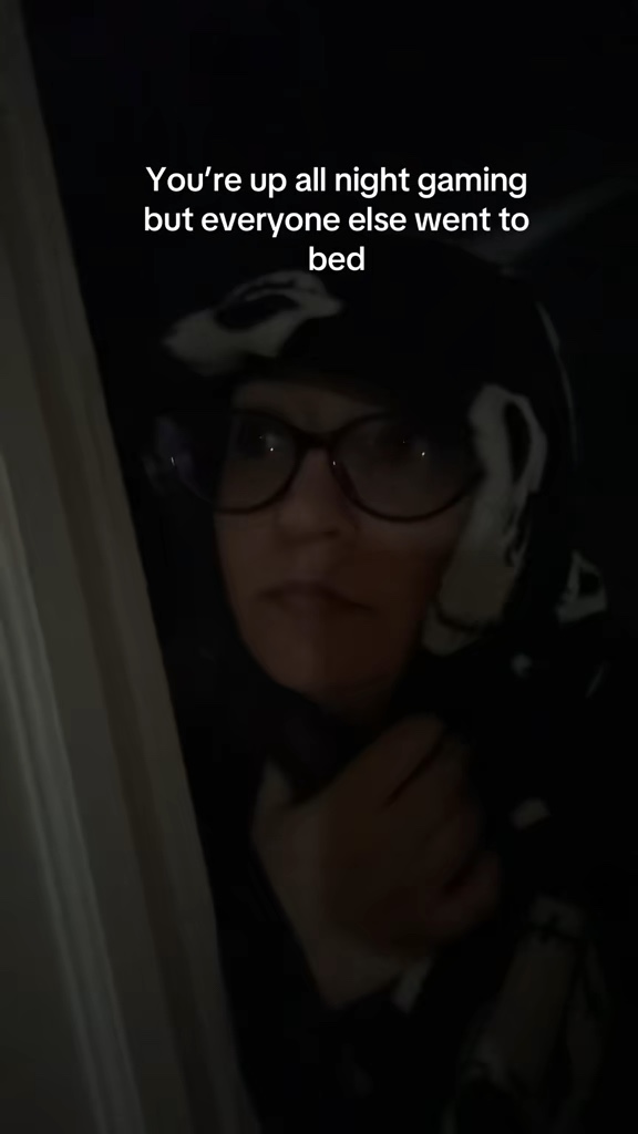 When you’re up all night gaming and everyone else went to bed | Lowlight