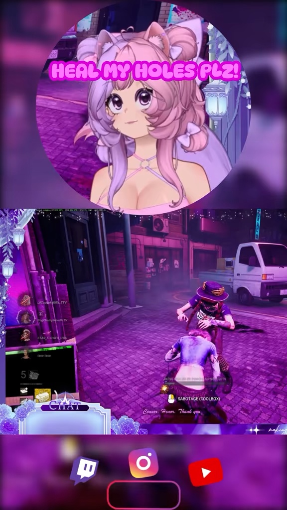 Heal My Holes Bby 😏 #dbd #vtuber #lilcupcakekilla #ha… | Lowlight