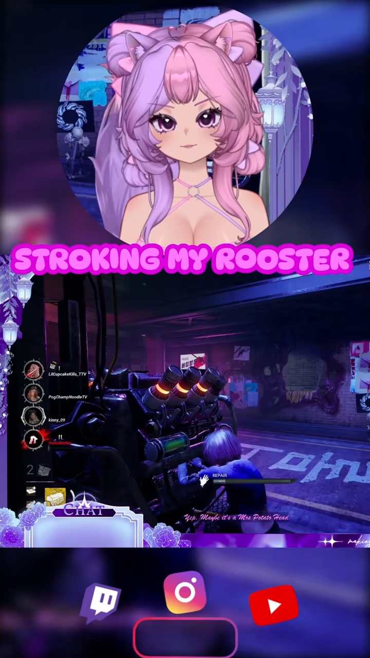 Stroking My Rooster 🐔 #dbd #vtuber #lilcupcakekilla #… | Lowlight