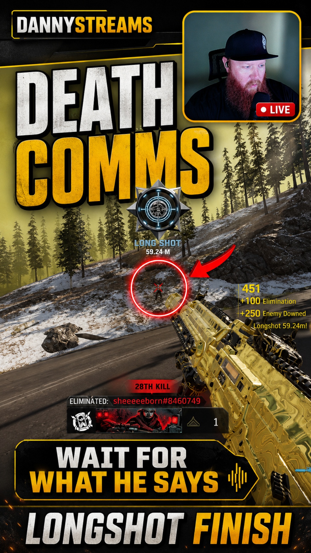 This dude’s reaction after I hit this shot is INSANE 😭🎯 You have to hear the… | Lowlight