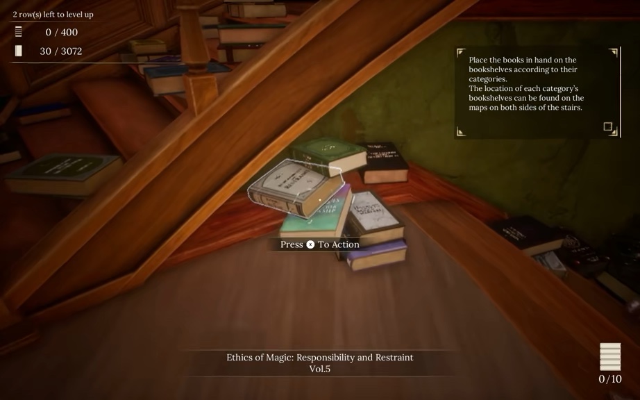 Librarian: Tidy up the Arcane Library: gameplay highli… | Lowlight