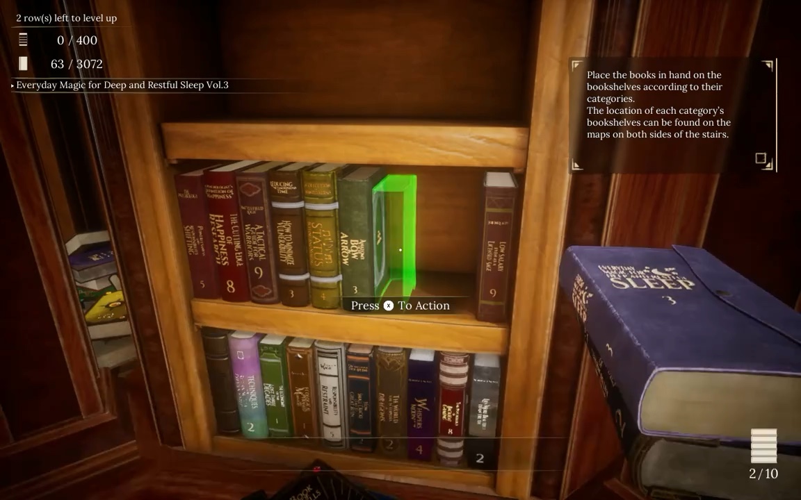 Librarian: Tidy up the Arcane Library: gameplay highli… | Lowlight