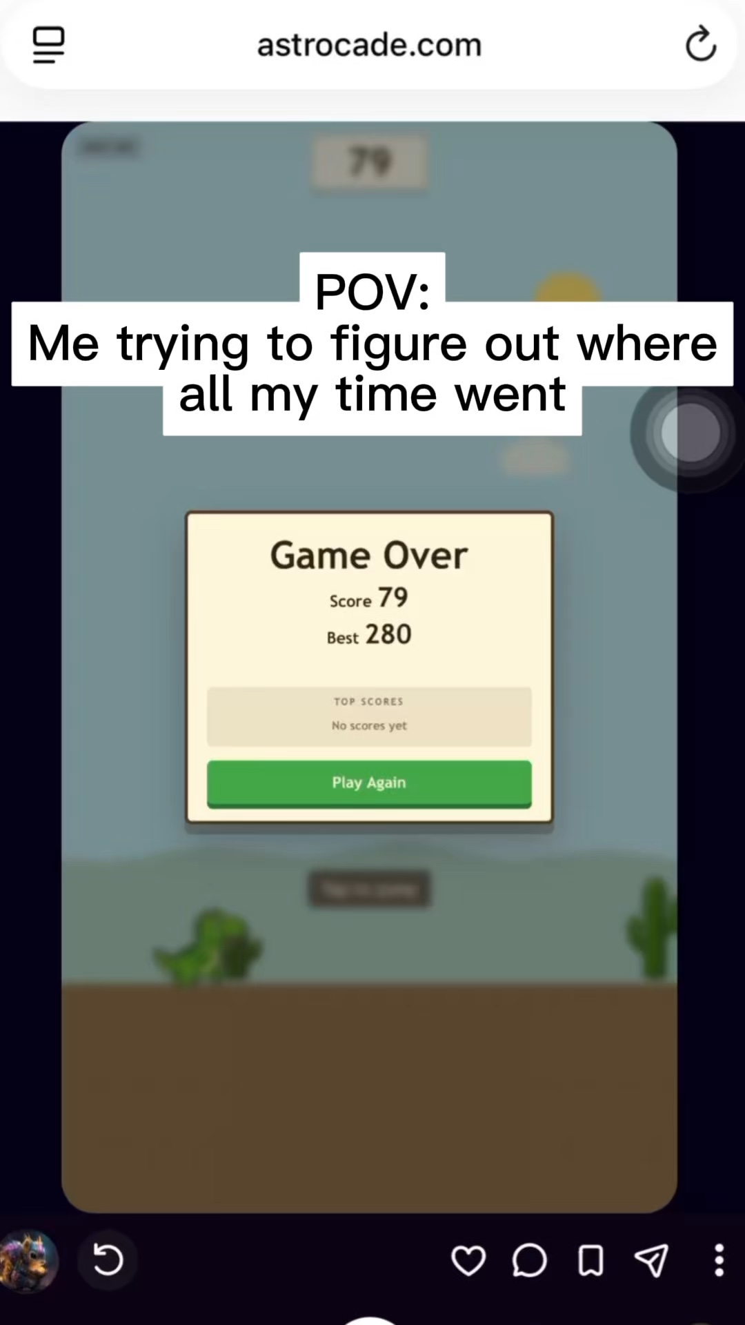 POV: me trying to figure out where all my time went… | Lowlight