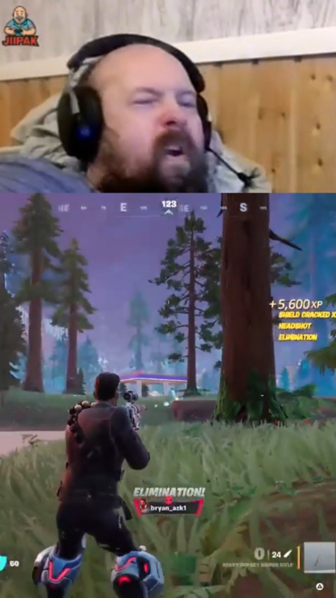Bush Ambush and nice Sniper Kill in Fortnite | Lowlight