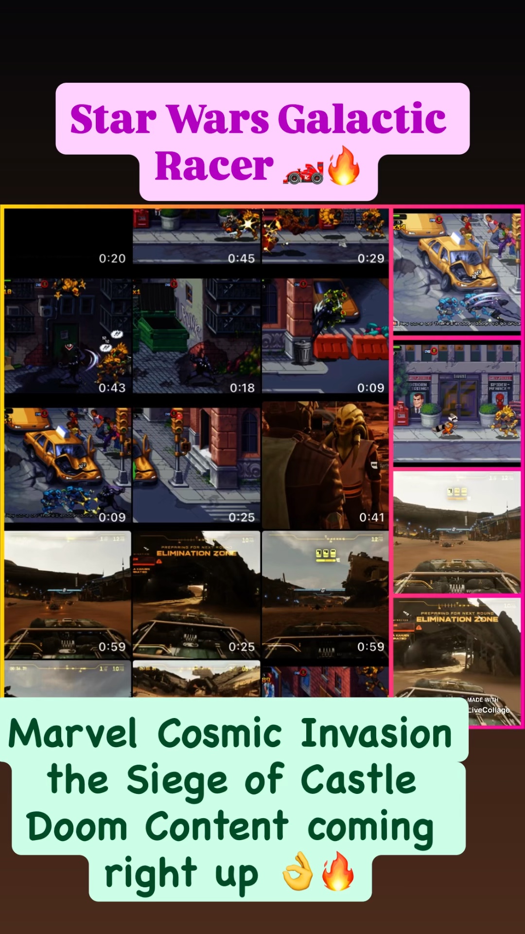 #starwarsgalacticracer #marvelcosmicinvasion | Lowlight