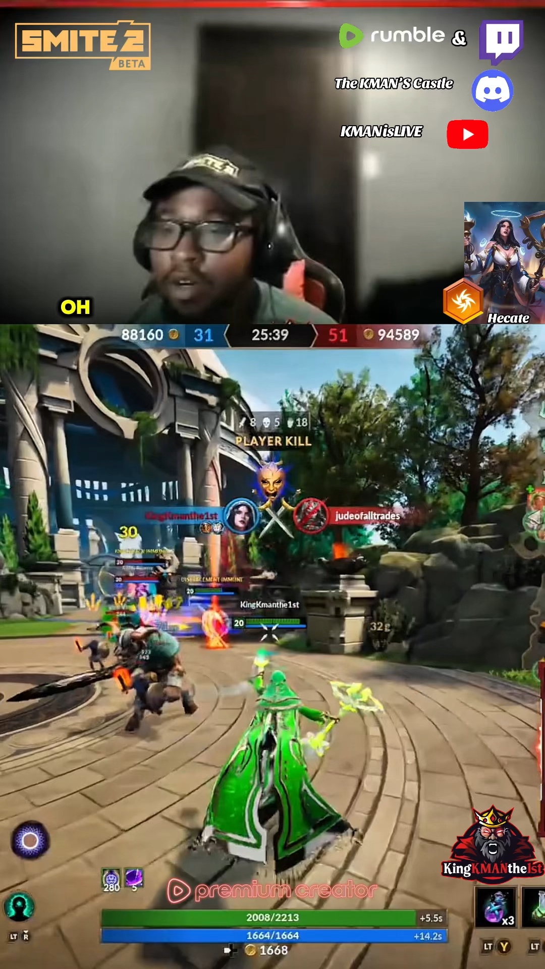Hecate Finnessing Odin HARD 😎 Smite 2 Partnered | Lowlight