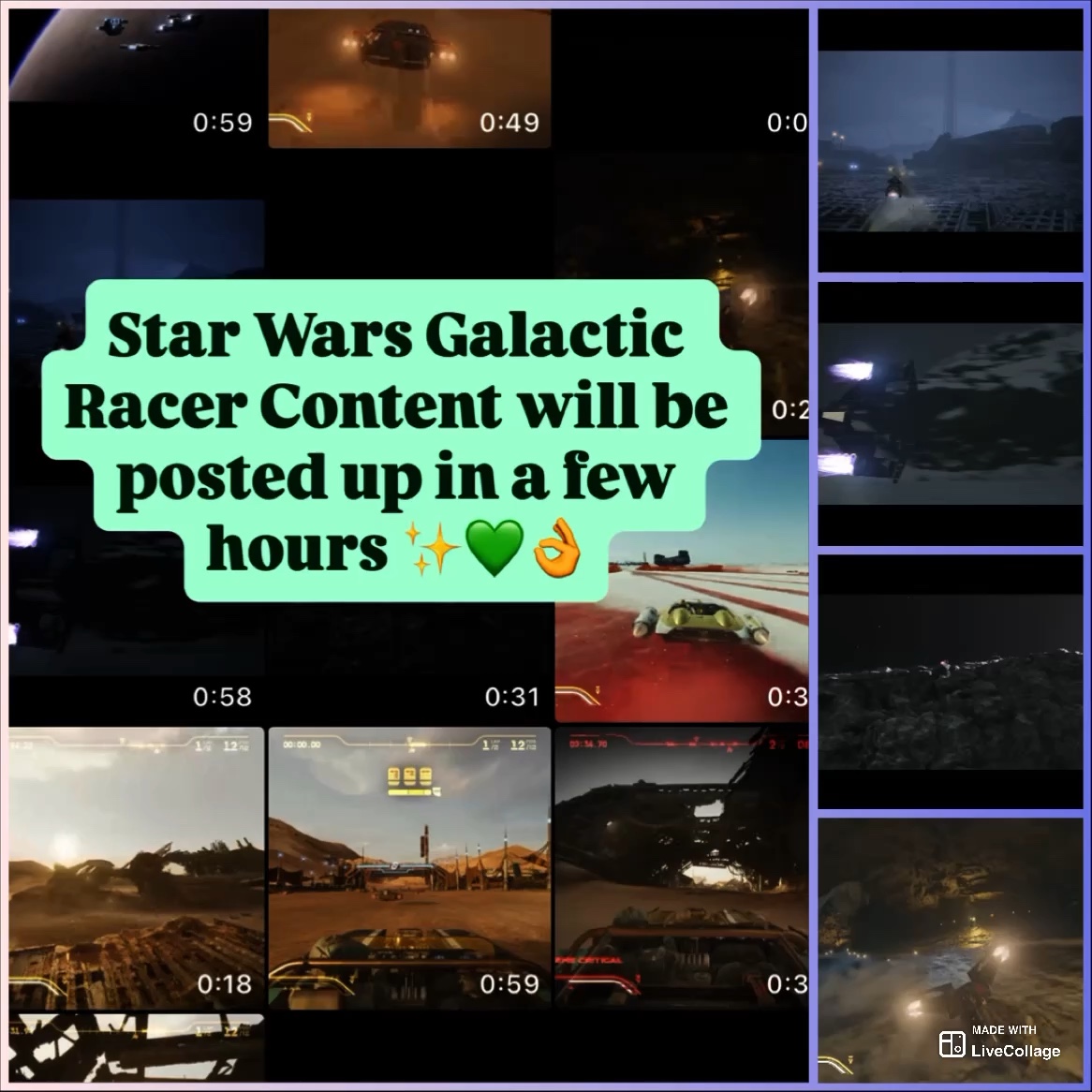 Star Wars Galactic Racer. Will be posted in a few hour… | Lowlight