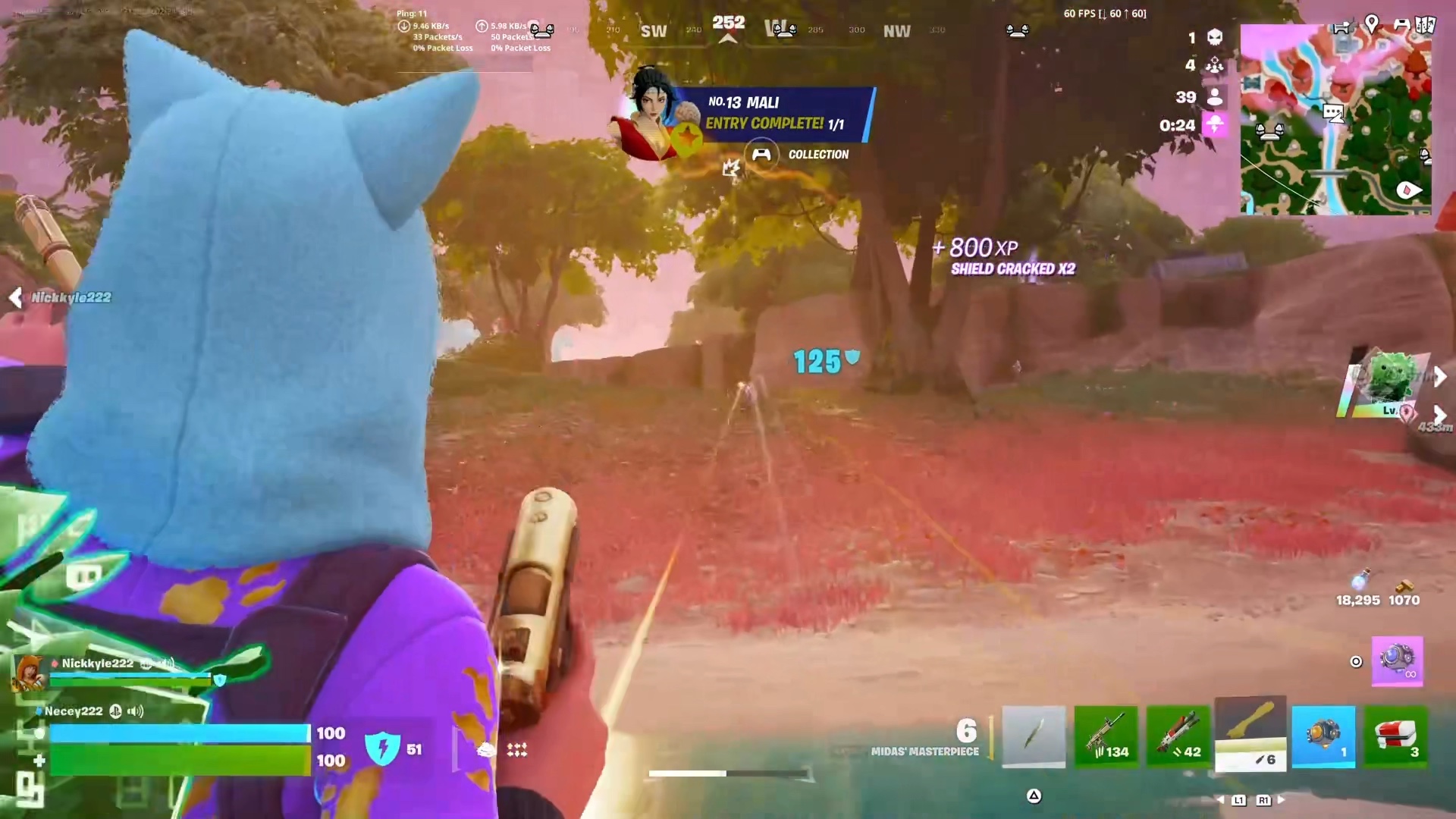 Just a girl enjoying the new OP Midas gun | Lowlight