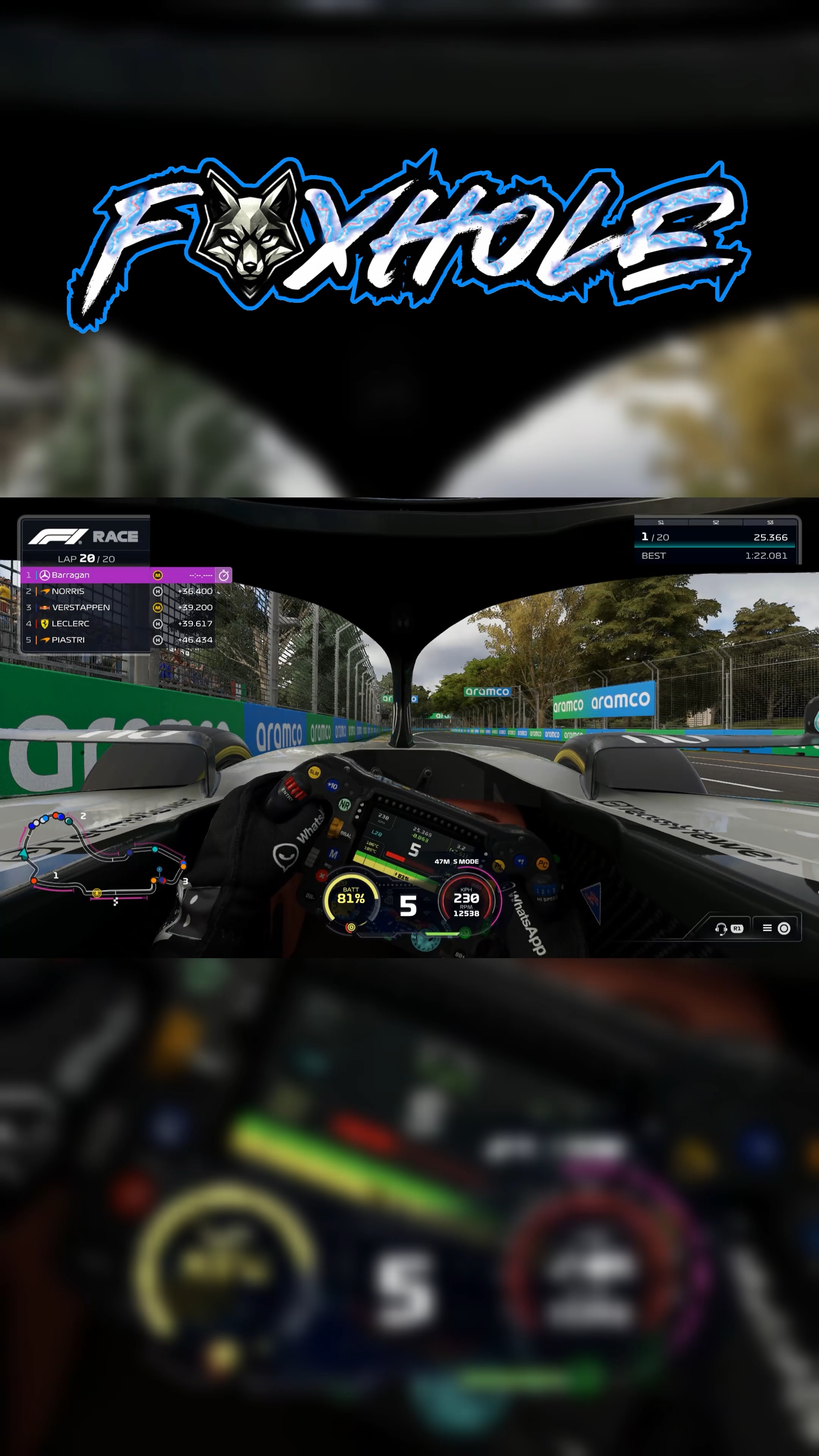F1 Driver POV | Lowlight