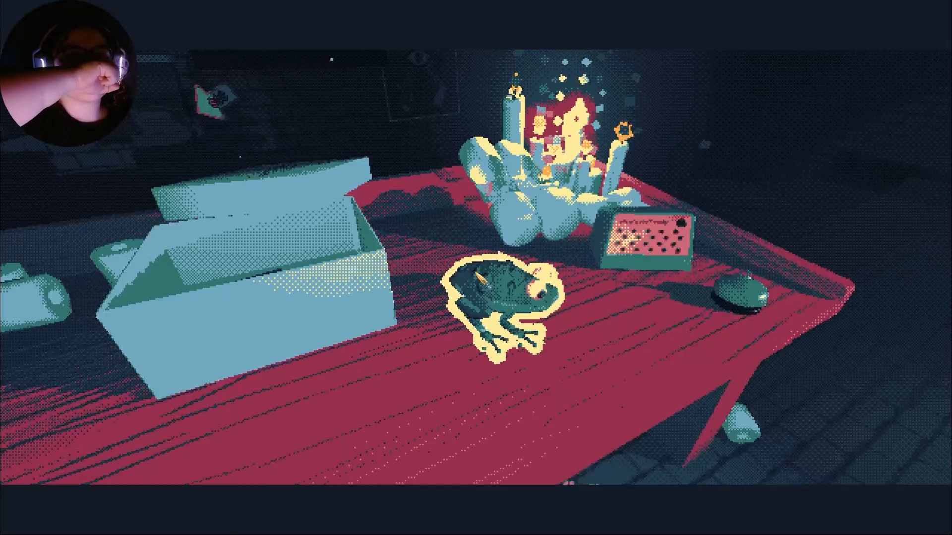 You can have the frog! #TheMailroom #Indiegames #Horro… | Lowlight
