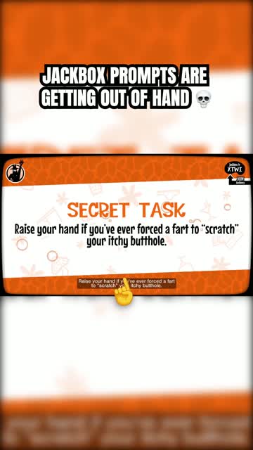 Wasn't expecting this question during Jackbox Naughty… | Lowlight
