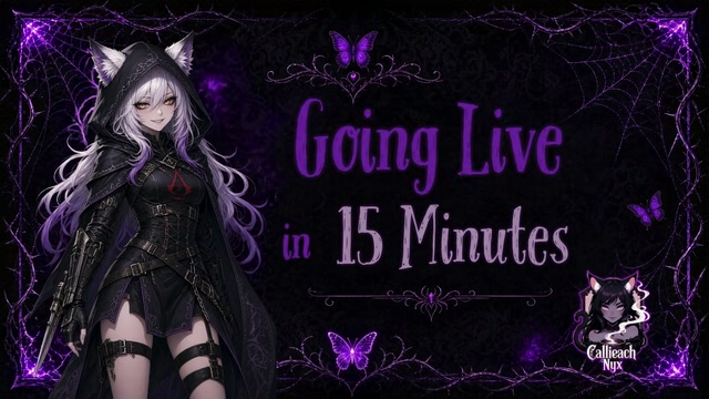 🕸️💜 Going live in 15 minutes! | Lowlight