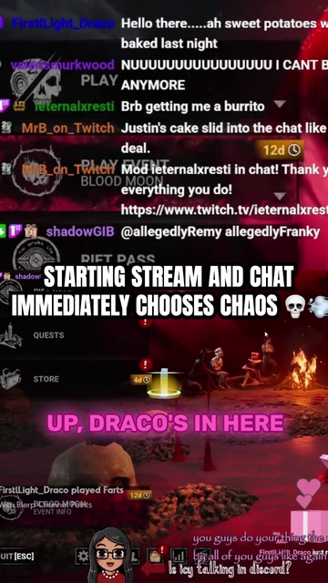 Less than 5 minutes into stream | Lowlight