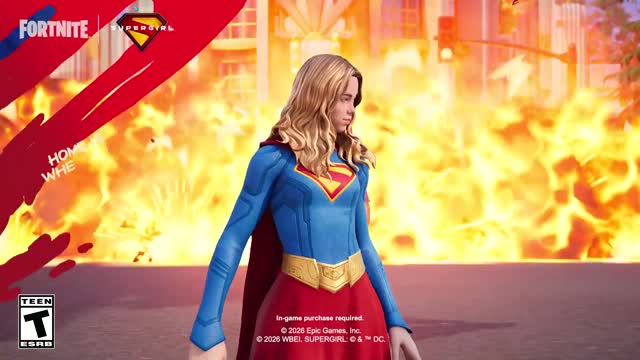 THE SUPERGIRL FORTNITE TRAILER IS OFFICIALLY HERE AND… | Lowlight