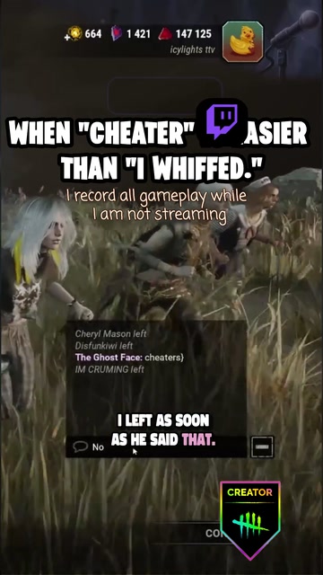 When "cheater" is easier than "I whiffed." | Lowlight