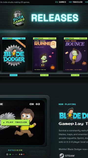 We soooo close to releasing Blade Dodger. In honor of… | Lowlight