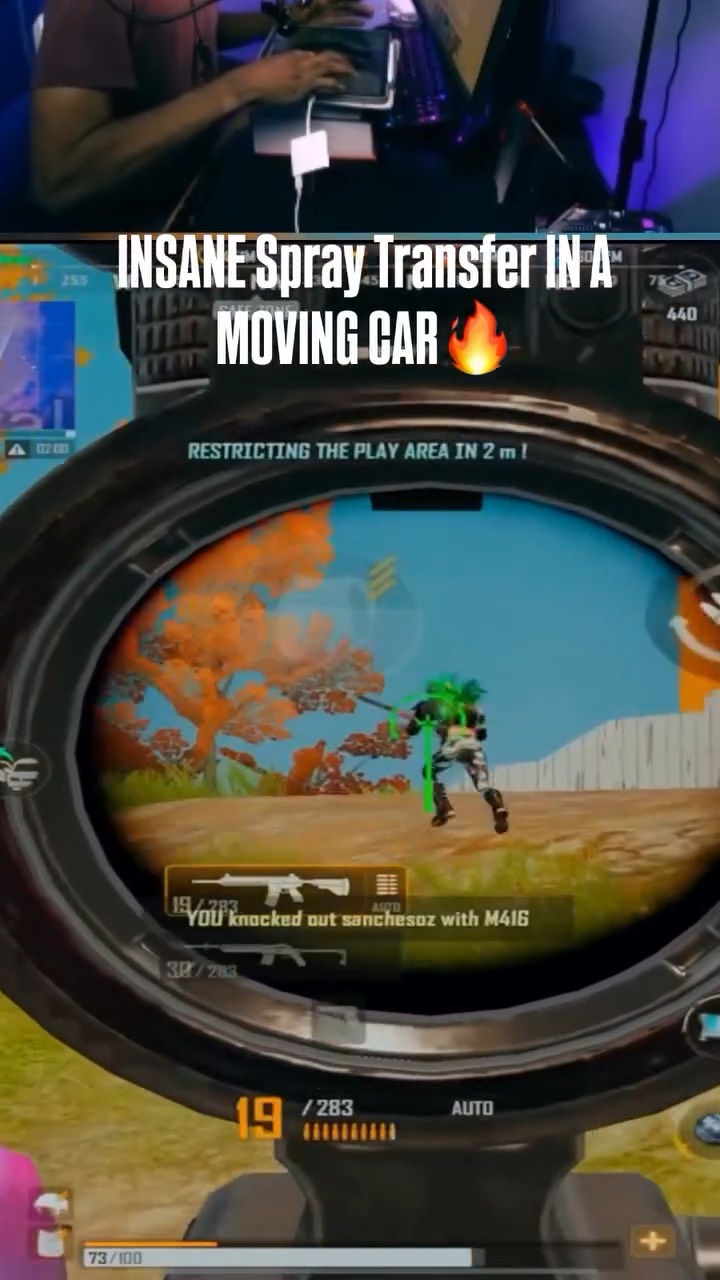 INSANE Spray Transfer in a MOVING CAR (PUBG) 🔥 | Lowlight