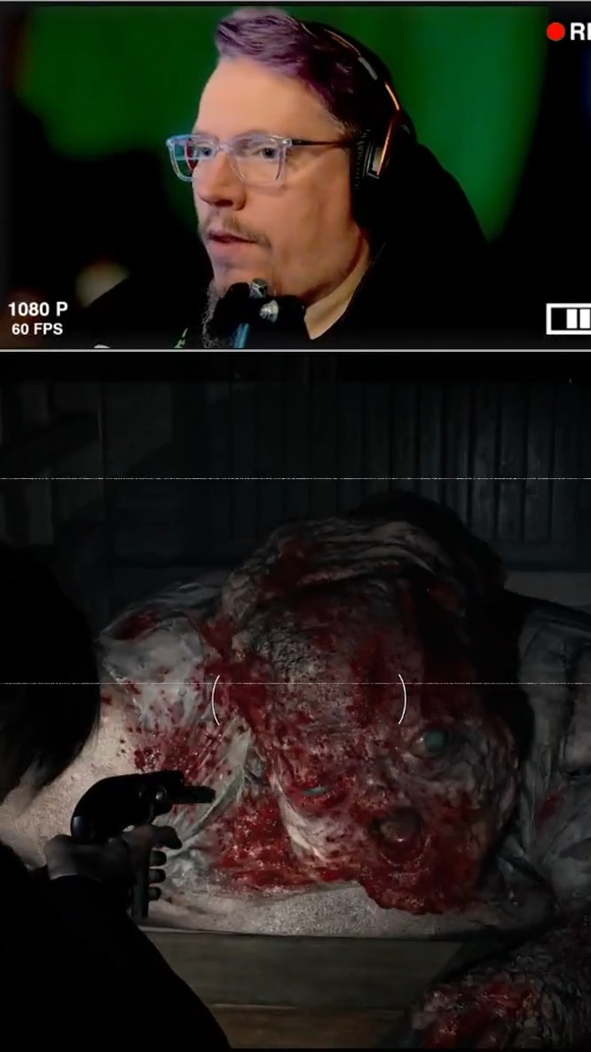 The evil resident tried eating Leon!! Thankfully we had a trusty shotgun! | Lowlight