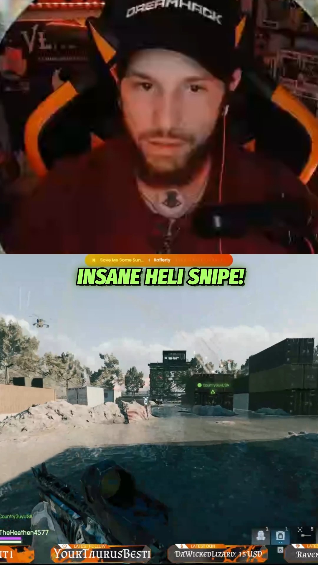 Insane Helicopter Shot! #warzone #gamingclips #snipeshot #heathenstreamz #strea… | Lowlight