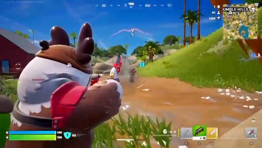 Taking out a player using Rumi's Sword in Fortnite | Lowlight