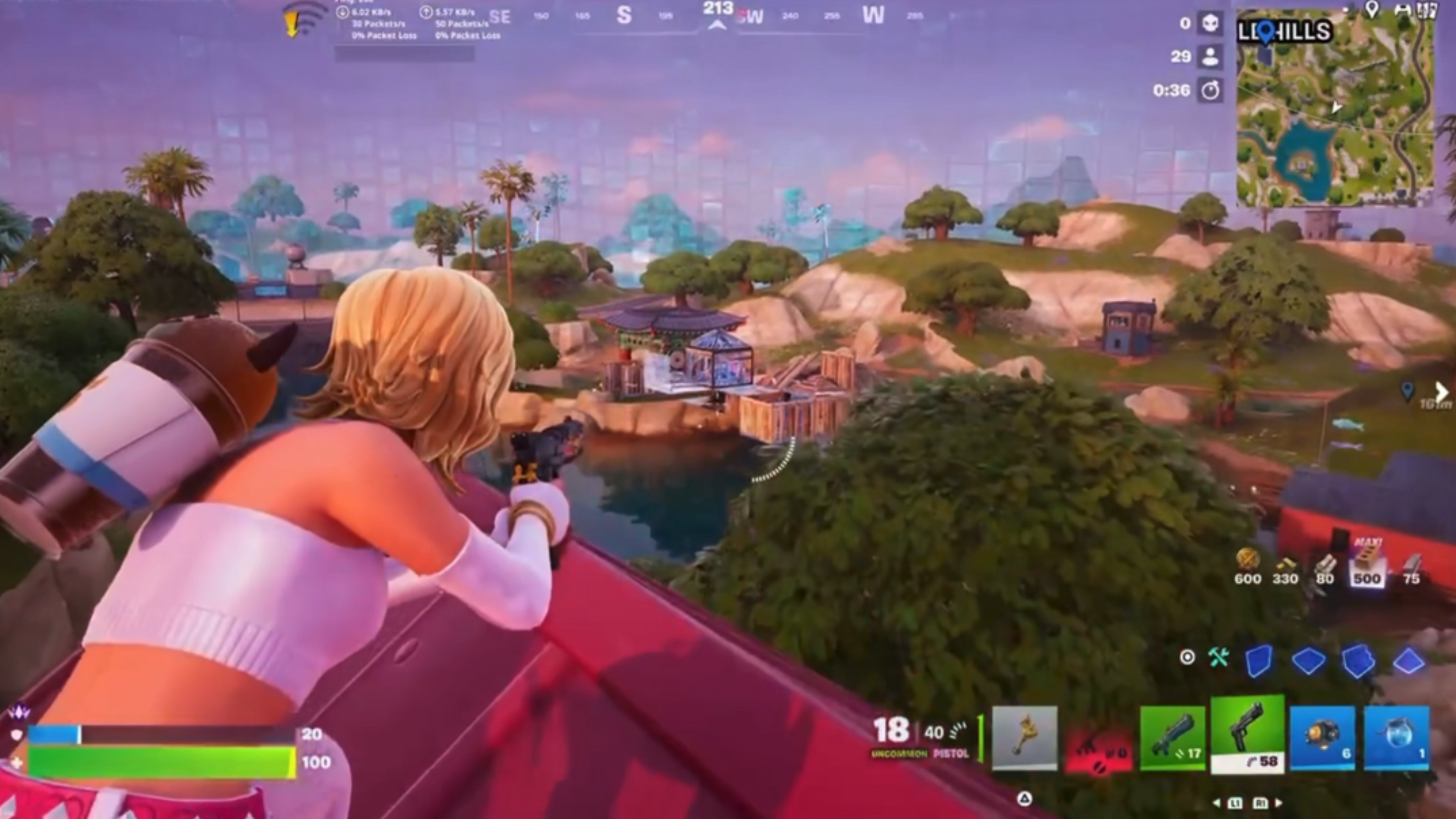 High Ping 250+ unreal rank Fortnite in Controller | Lowlight