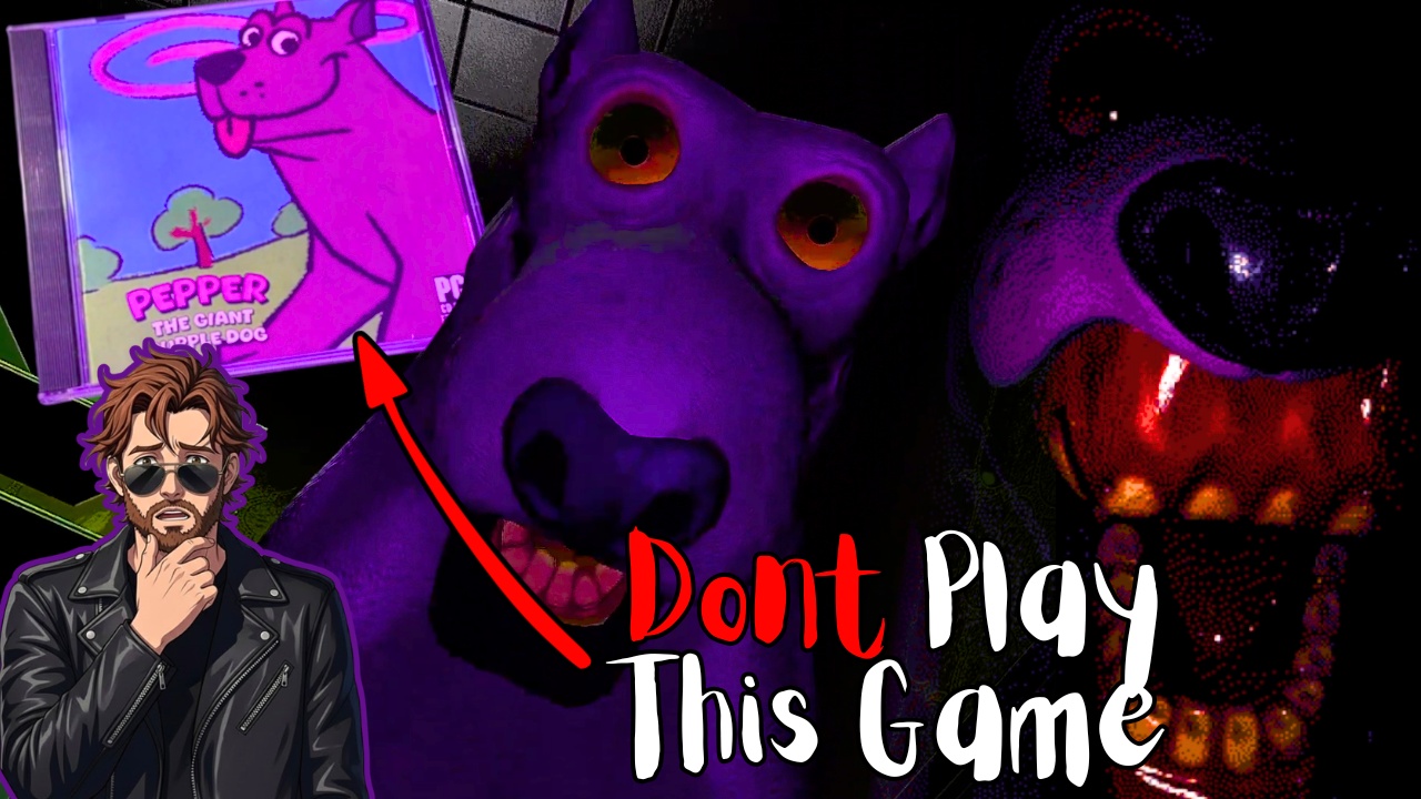 Pepper The Giant Purple Dog Is The Most Cursed Kids Ga… | Lowlight
