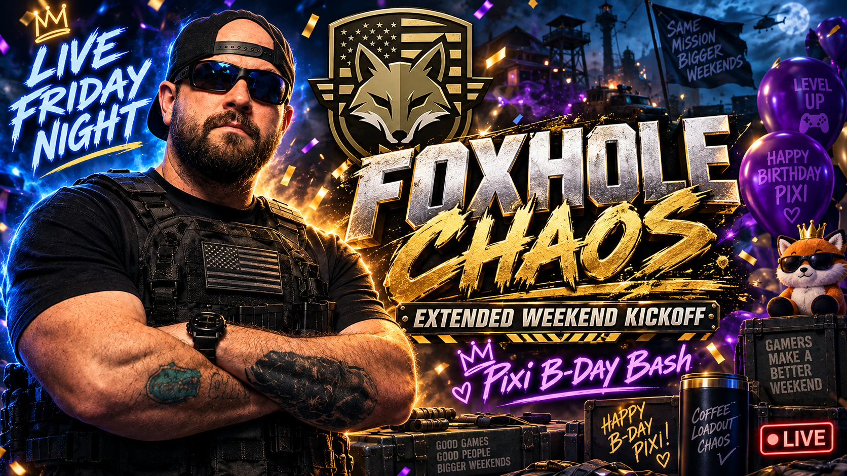 🚨 FRIDAY NIGHT FOXHOLE CHAOS IS LIVE! 🚨 | Lowlight