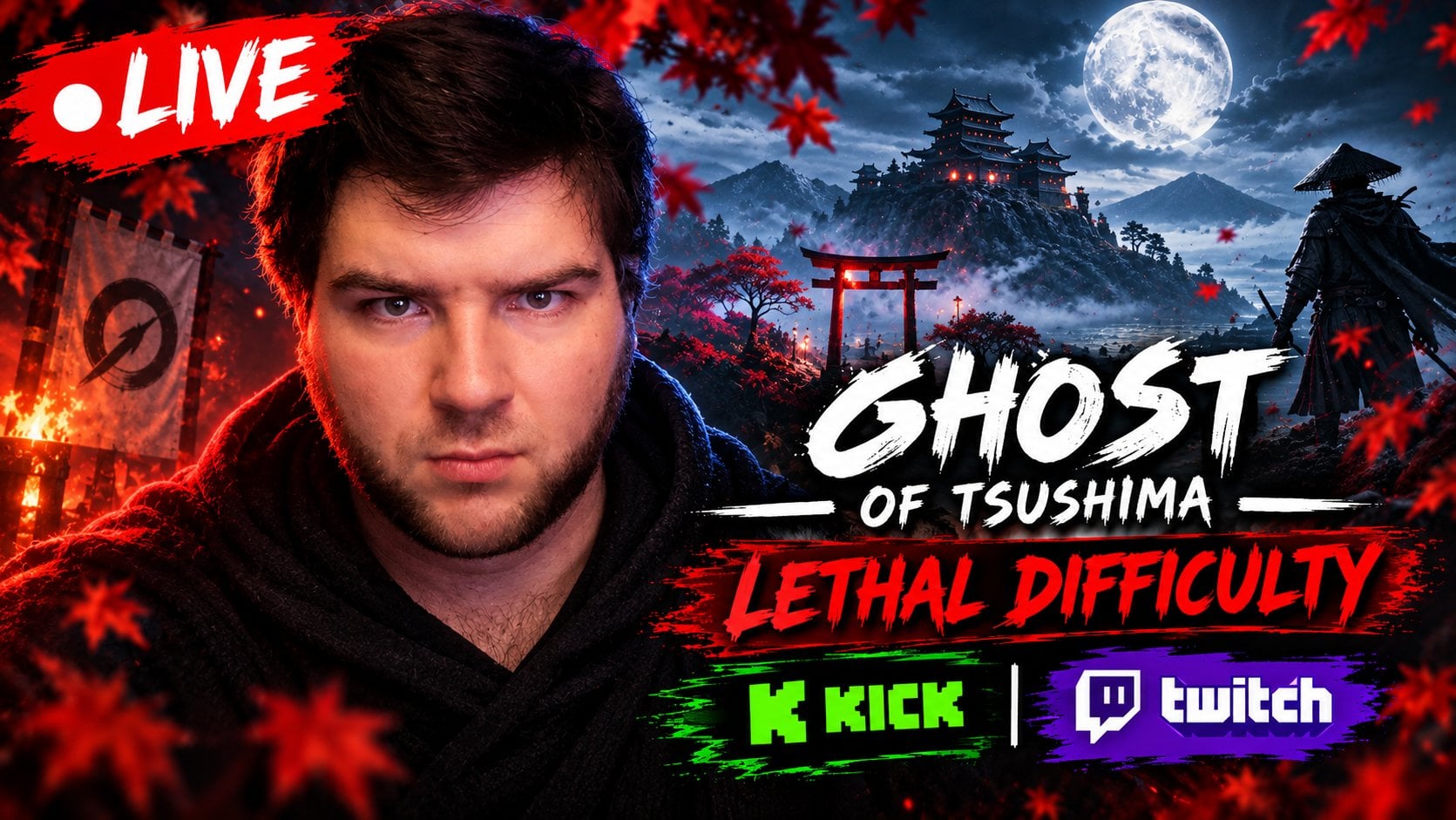 went live playing ghost of Tsushima on lethal difficulty let's go https://www.K… | Lowlight