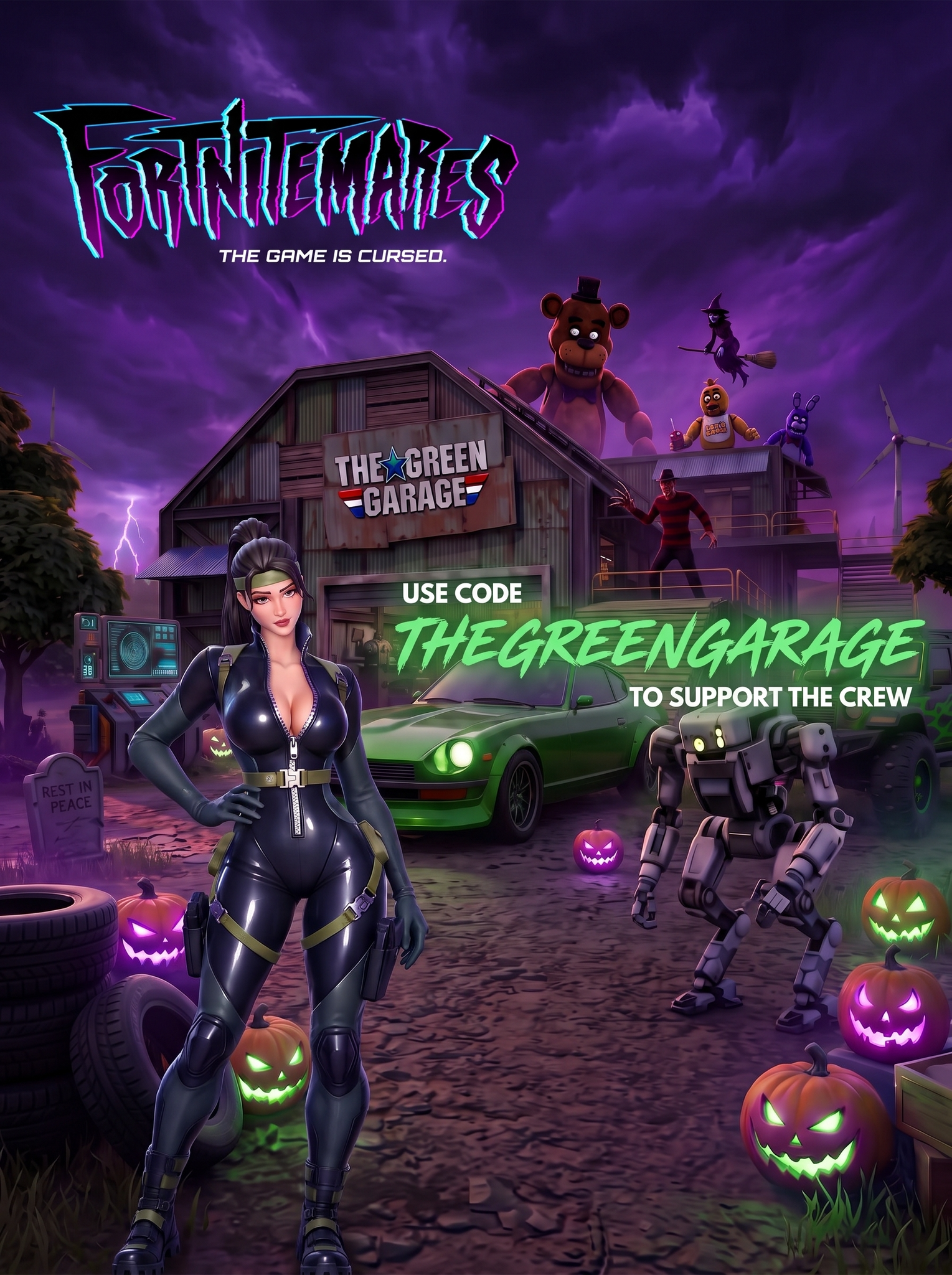 The game is cursed, but the garage is open! 🎃 USE CODE: THEGREENGARAGE to supp… | Lowlight