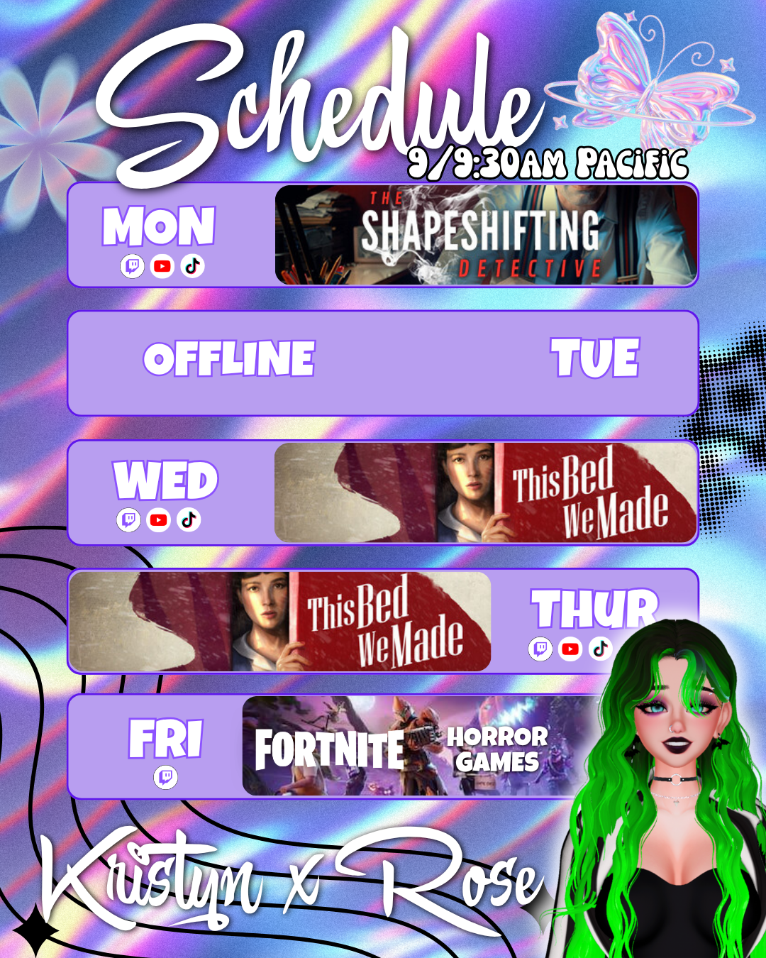 ✨STREAM SCHEDULE✨ | Lowlight