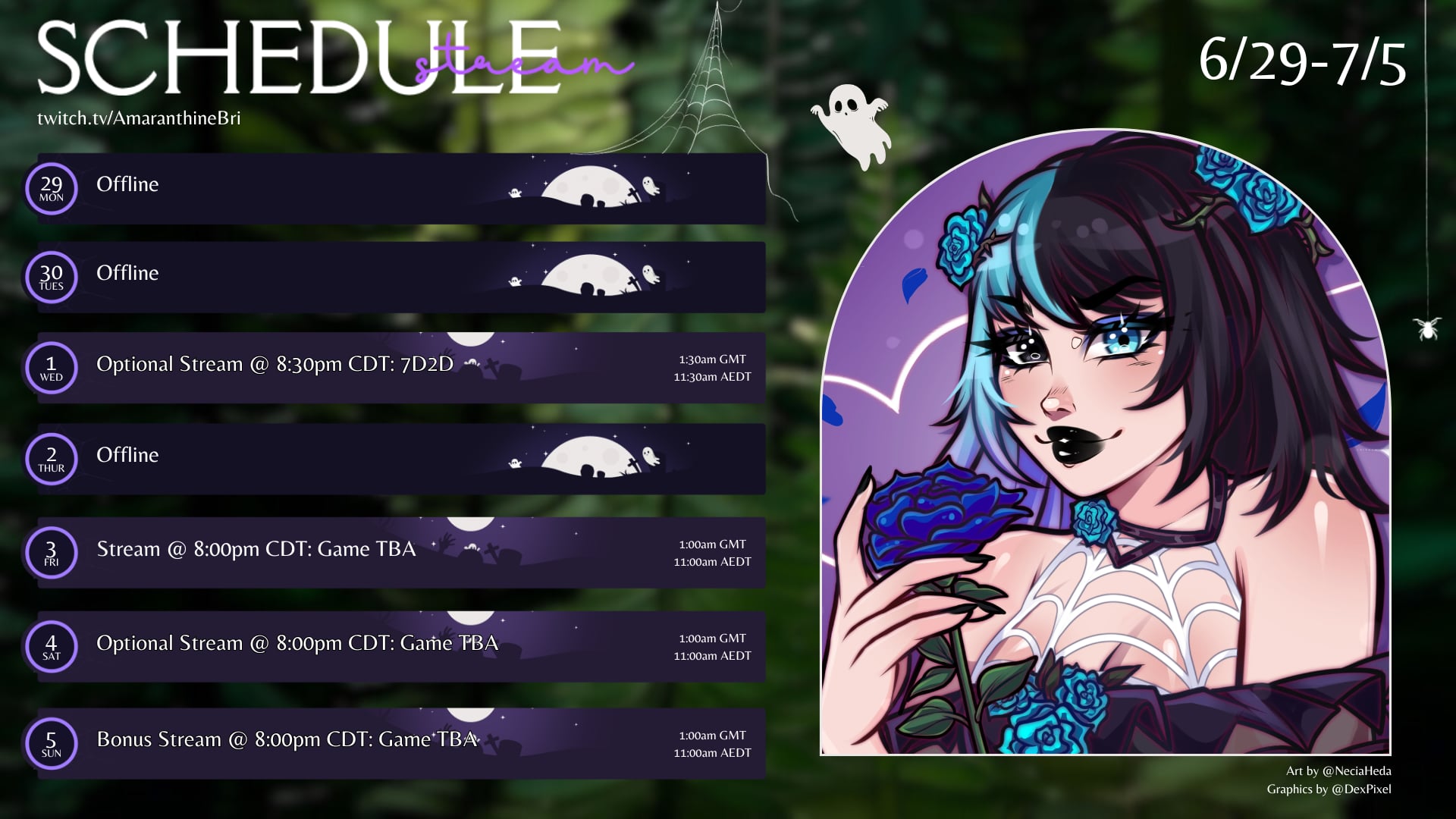 Stream Schedule 6/29-7/5 + Internet Update | Lowlight