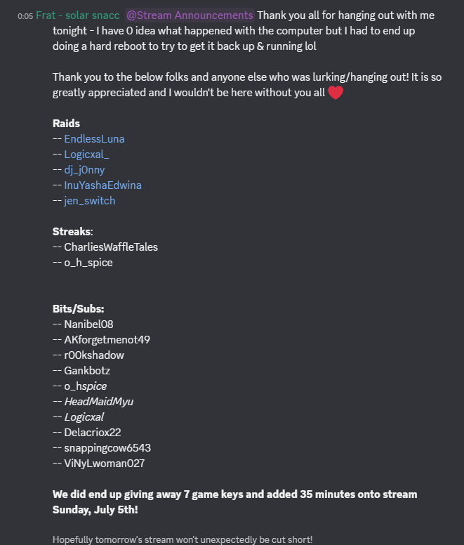 Thank you everyone! | Lowlight