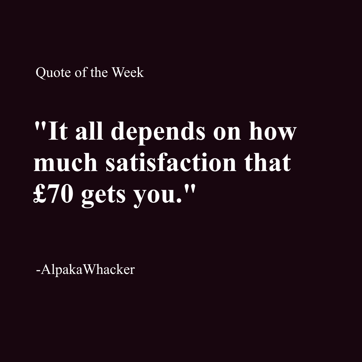 Quote of the Week | Lowlight