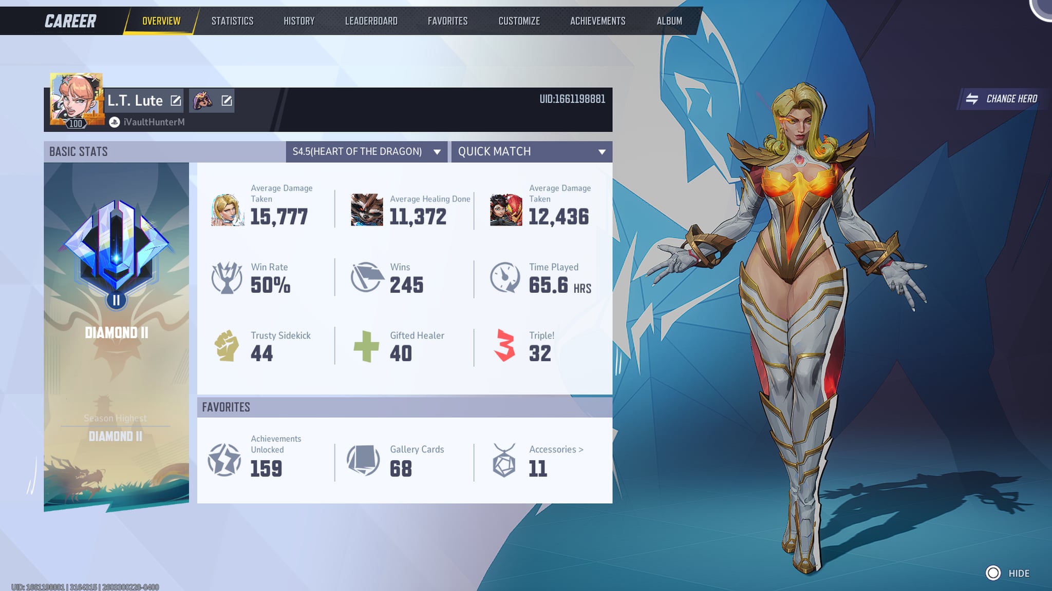 S4 ‘Heart of the Dragon’ stats | Lowlight