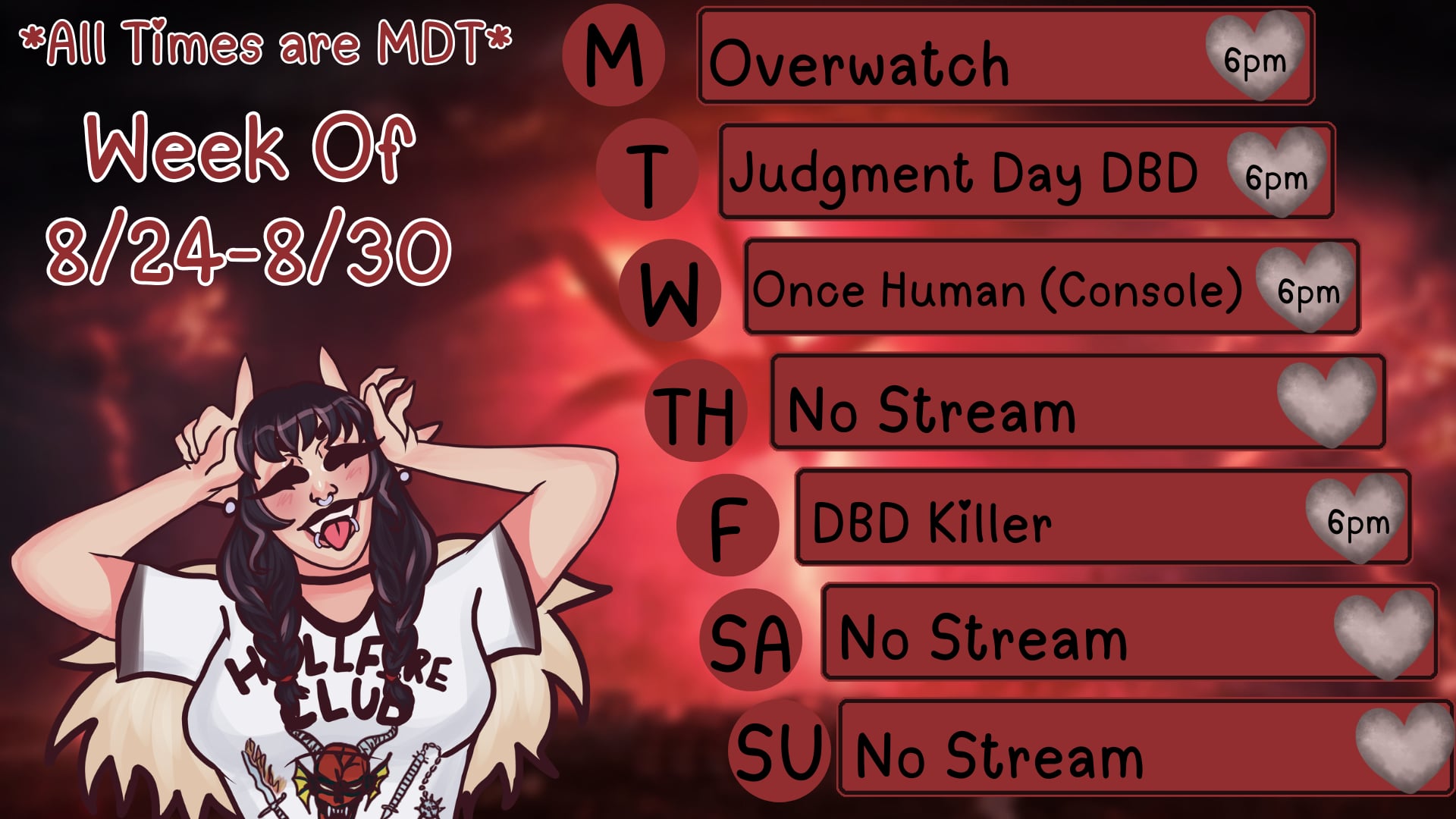 This Week's Schedule! | Lowlight