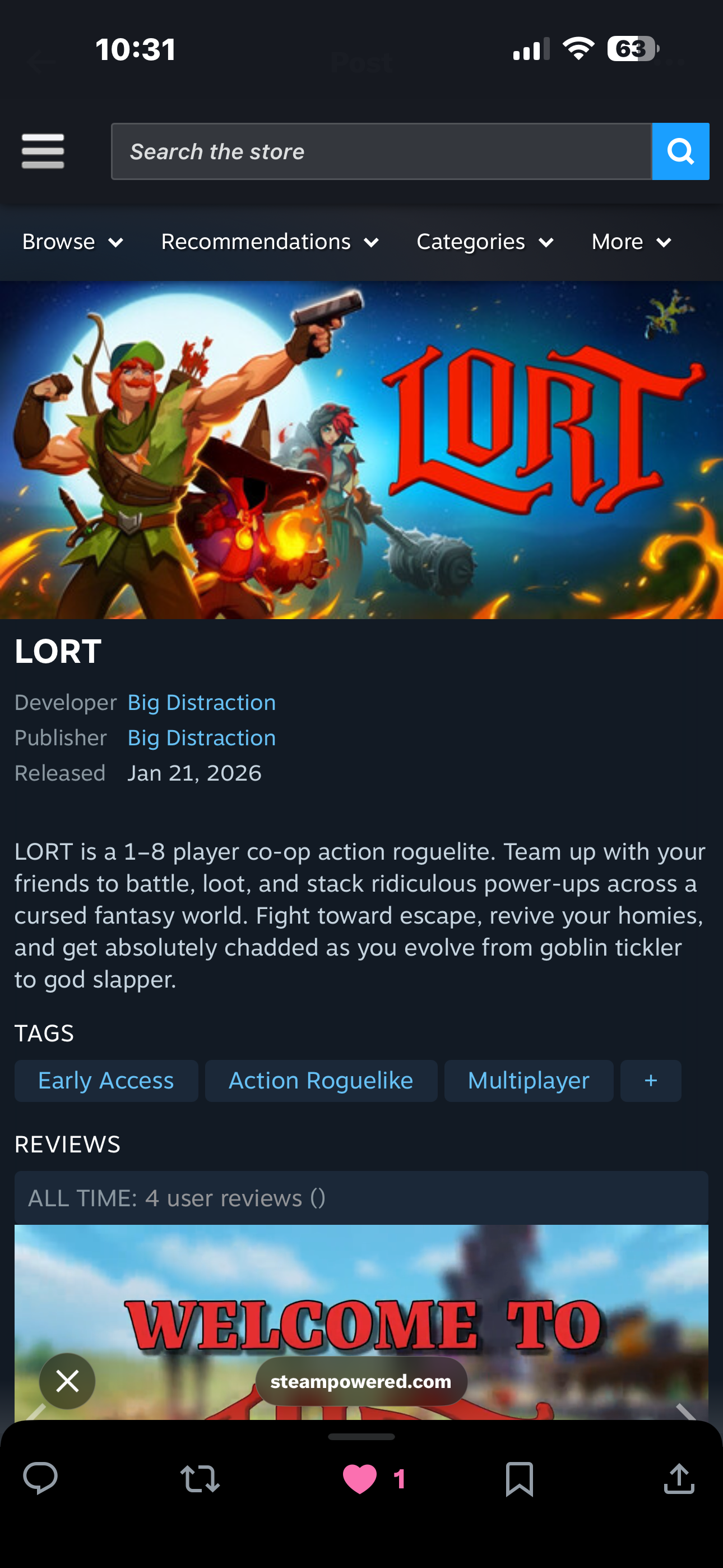 New release game - Lort | Lowlight
