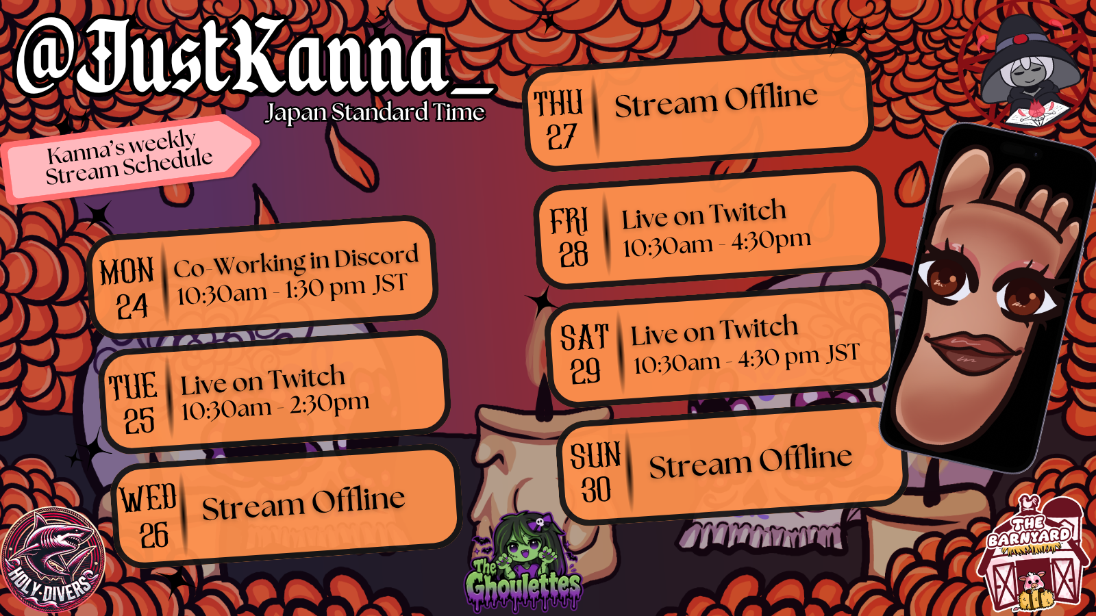 Stream Schedule 8/24 - 8/30 | Lowlight