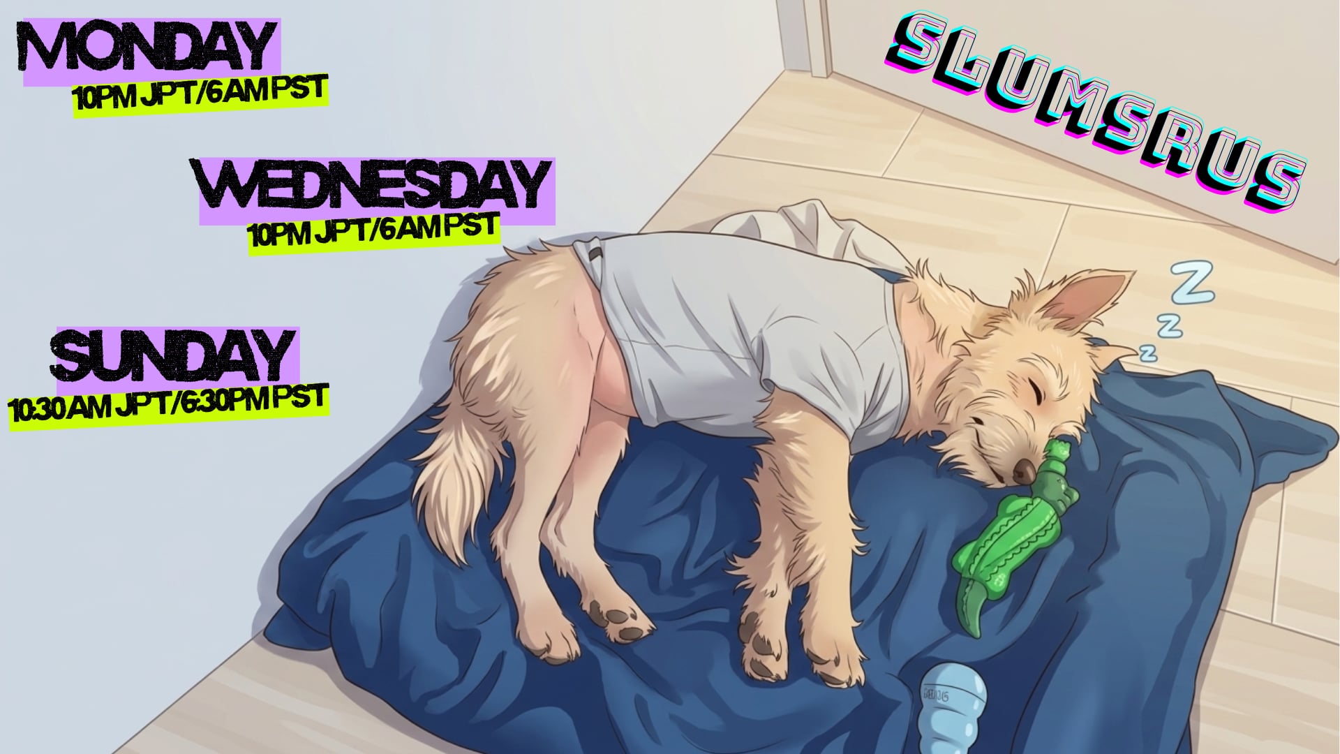 my schedule for the week of 8/17, come by and say hi! https://www.twitch.tv/slu… | Lowlight